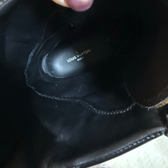 Louis Vuitton Eldorado Monogram Combat Boots 38.5 – NIB, Rare, Discontinued - Picture 11 of 14